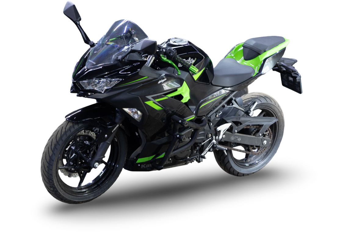 Аренда мотоцикла Kawasaki Ninja 400 2018 в Москве от HulkMoto.ru от 5000 ₽