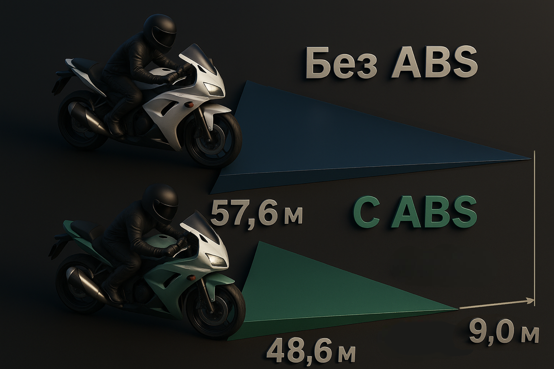 ABS на мотоциклах в аренду от проката Халк Мото